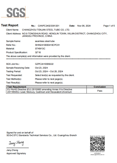 SGS-ROHS Test Report